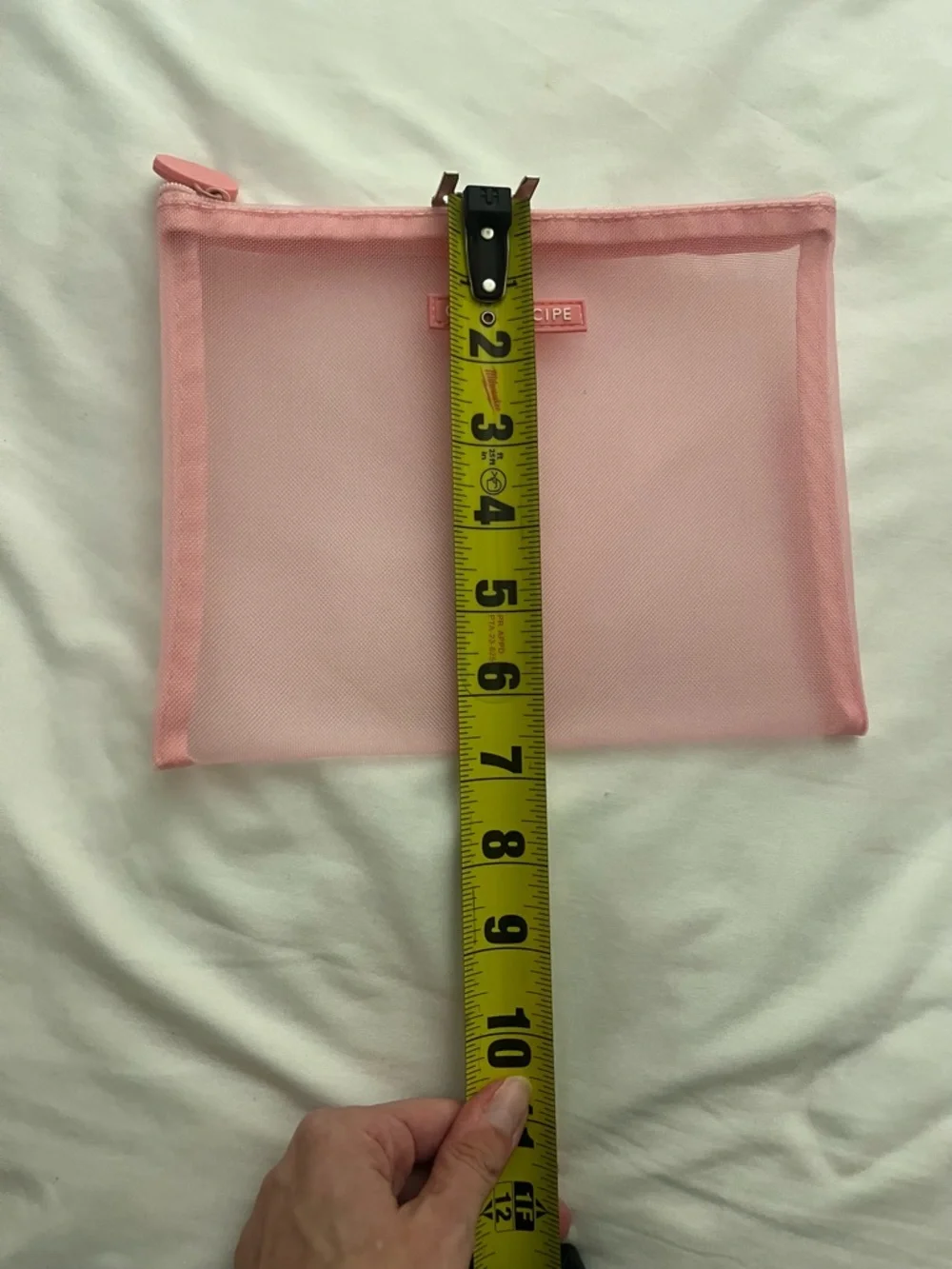 Glow Recipe Blush Pink Mesh Makeup Pouch